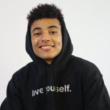 Load image into Gallery viewer, Love Yourself Hoodie In Black