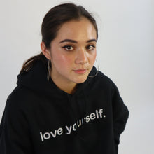 Load image into Gallery viewer, Love Yourself Hoodie In Black