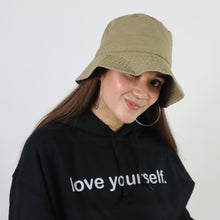 Load image into Gallery viewer, Love Yourself Hoodie In Black