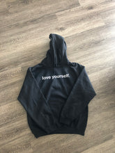 Load image into Gallery viewer, Love Yourself Hoodie In Black
